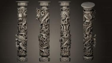 3D model Dragon Column01 (STL)